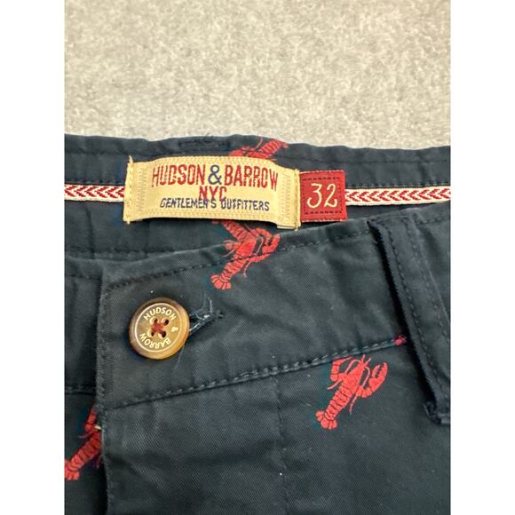 Hudson & Barrow Men’s Lobster Print Shorts – Size 32 - Picture 2 of 8